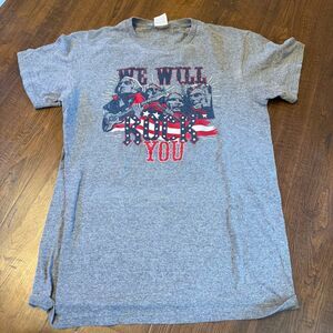 We Will Rock You Presidents Graphic T-Shirt Patriotic Tee Small
